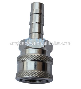 stainless steel union adapter 1/4 barb, quick connection, with SS ball