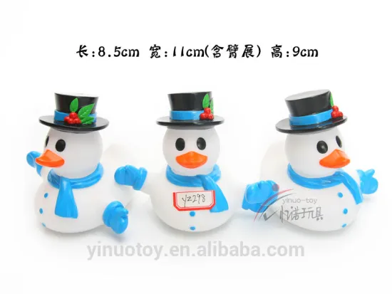 children toy promotion gift snowman PVC large plastic duck