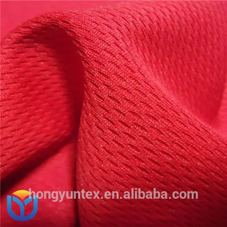 Dry Fast 100% Polyester Knitted Birds Eye Fabric For Sport