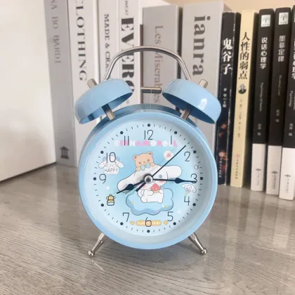 Kuromi Purple Bell Silent Alarm Clock