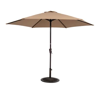 Luxury 7 Ft 2.1m 6 Ribs Foldable Outdoor Cantilever Garden Umbrella