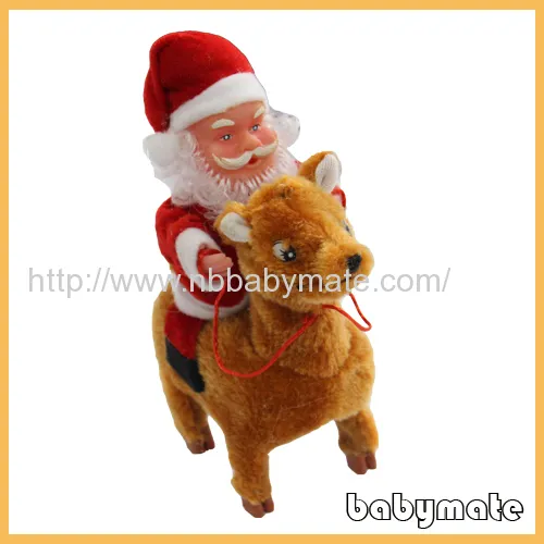 Riding Deer Santa Claus 