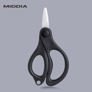 MIDDIA Ceramic Blade Fishing Line Scissors with Serrated Edge