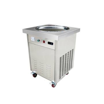 Stainless Steel Double and Single Flat Pan Roll Fry Ice Cream Machine - Hot Sale Commercial Thai Fried Ice Cream Maker