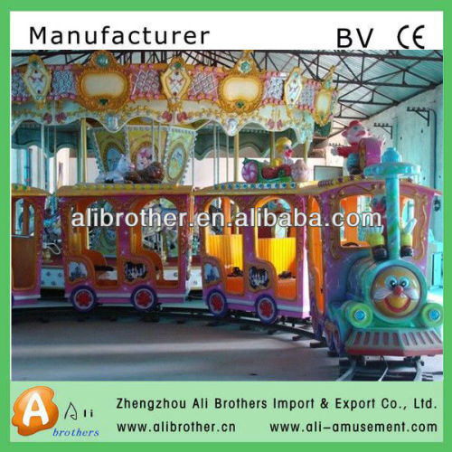 New design high quality cheapest Amusement Outdoor Playground Electric Mini Track Train