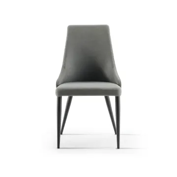living room high back hotel leather dinner chair