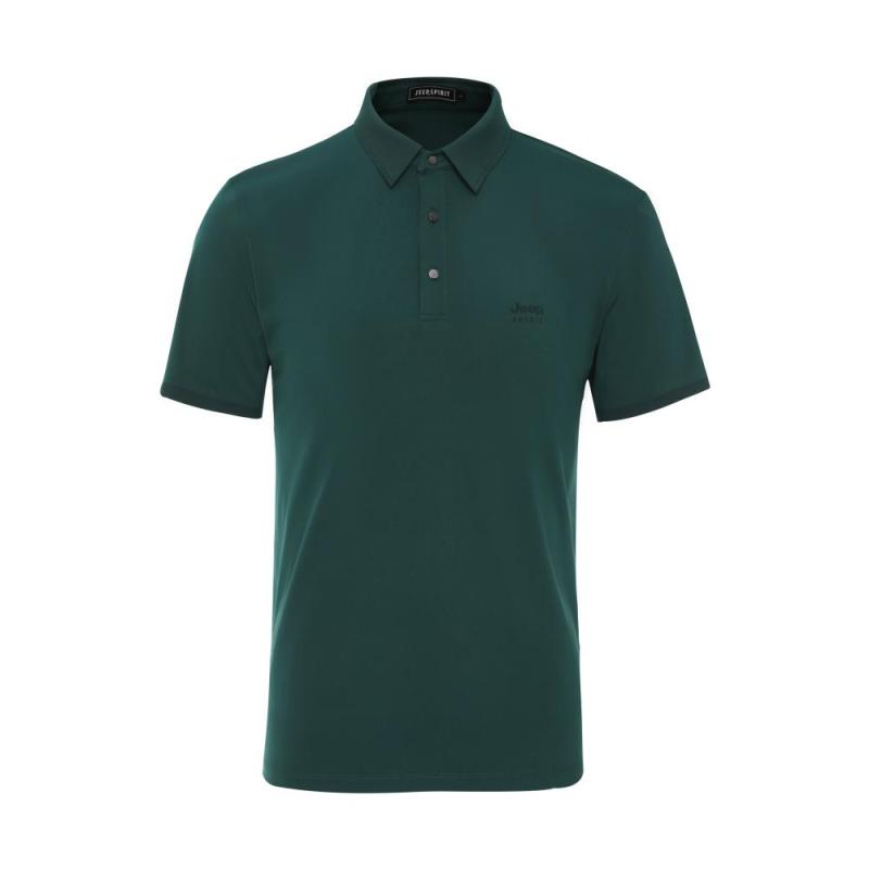 Polo collar Short-Sleeved Men's Top