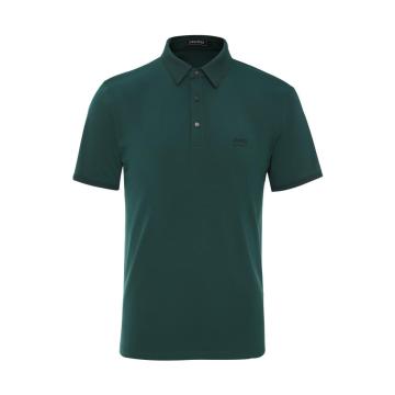 Polo Collar Short-Sleeved Men's Top