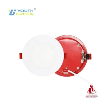 2 Hours Fire Rated 4 Inch 9W 5CCT Slim LED Round Panel Light