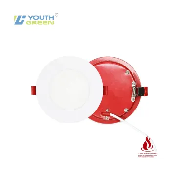 2 Hours Fire Rated 4 Inch 9W 5CCT Slim LED Round Panel Light