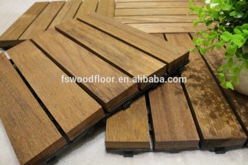 smooth merbau interlocking outdoor deck tile