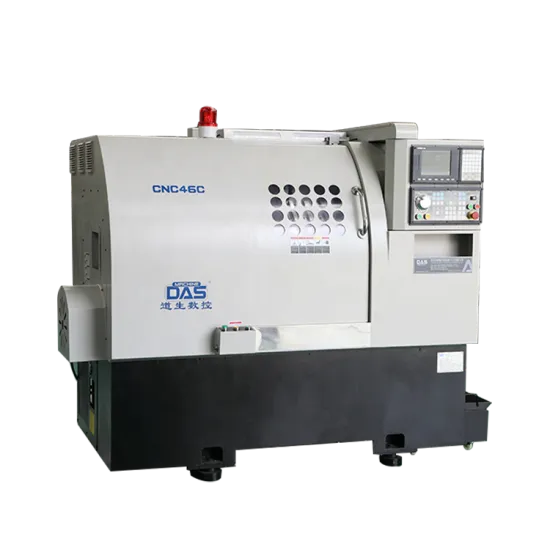 3-Axis Slant Bed CNC Lathe Machine with Live Tool, 3 Meter Auto Bar Feeder - DAS Mesin