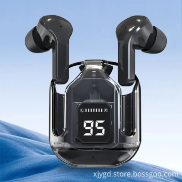 BT30 Transparent Digital TWS Bluetooth Headphones with Heavy Bass and Copper Ring Horn
