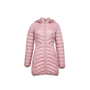 Hooded light and long casual Women Jacket