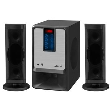 2013 Hot-sell Multimedia Computer Speakers with 45 + 15W x 2 Power, USB/SD/FM/Remote
