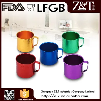 2016 China wholesale purple aluminum mug for sale