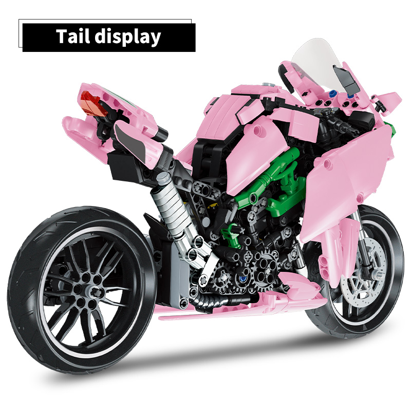838pcs City Technical Off-road Motorbike Locomotive Building Blocks Creator Diy Racing Car Motorcycle Bricks Toys for Children