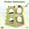 Modern Cat Tree with Rotatable Sisal Scratching Ball