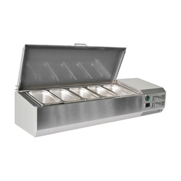 Countertop Ingredient Prep Refrigerator Refrigerated Food Display Tabletop