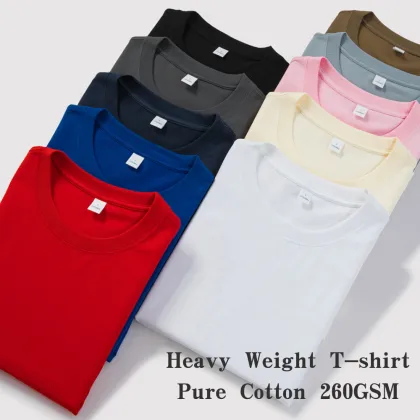 OEM&ODM Custom Logo Unisex Oversized Heavy Cotton T-Shirt