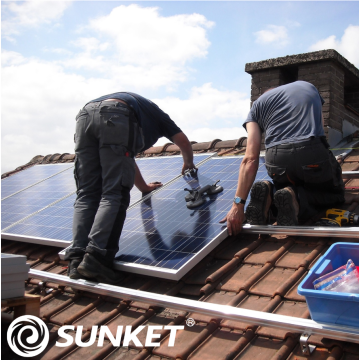 Panel solar de módulo fotovoltaico polivinílico Sunket 150W