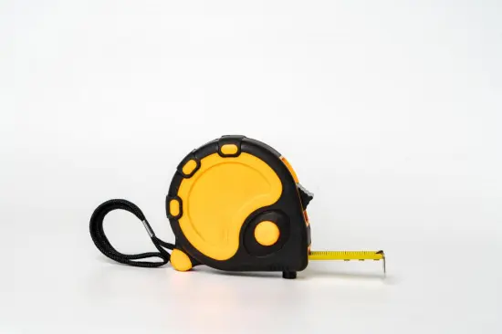 co-molded Rubber Coated auto lock Steel Measuring Tape