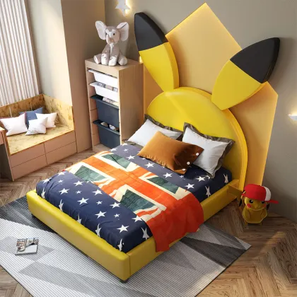 Pikachu bed Modern children's bed Cartoon bed