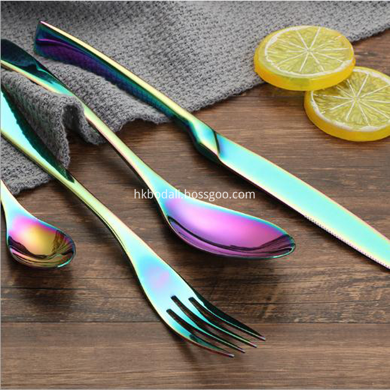 stainless steel rainbow silverware