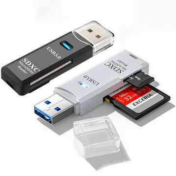 高速USB 3.0/2.0 2-in-1マイクロSDカードリーダーアダプター - 最大5Gbps転送速度