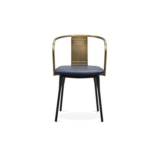 Customized Color High Quality Metal Leg Modern Dining Chairs