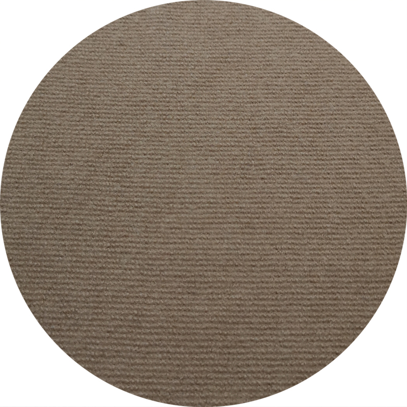 Knitted wool polyester blend stripe fabric