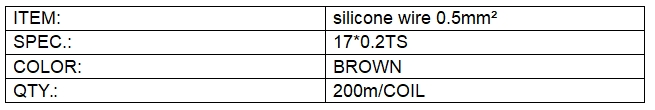Silicone wire