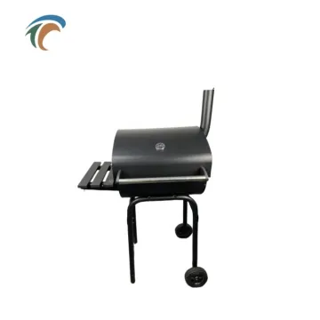 Garden Barbecue Smoker Trolley Charcoal Oil Barrel Grill Outdoor Smoker