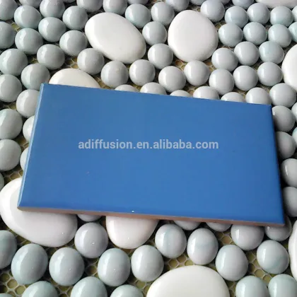 Sky blue colored ceramic procelain wall tile