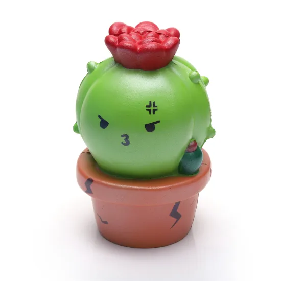 Green Cactus PU Foam Squishy Antistress Plant Ball Business Gifts