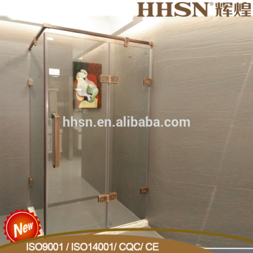Aluminum Profile Sliding Bathroom Shower Enclosure with Stainless Steel Handle