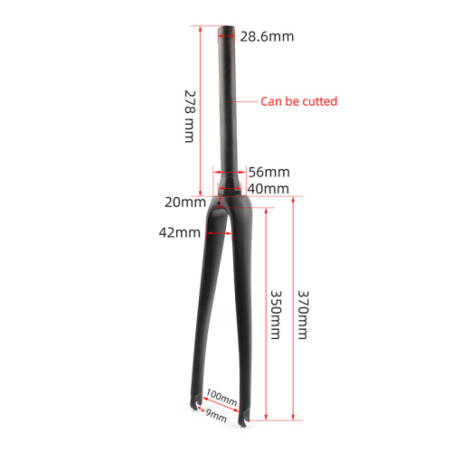 Carbon fibre front fork 700C bicycle fork