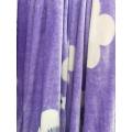 Purple color shiny flannel fleece blanket