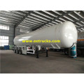 54 CBM Tri-axle LPG Gas Tanker نصف مقطورة