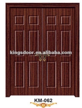flush internal pvc door mdf, double door