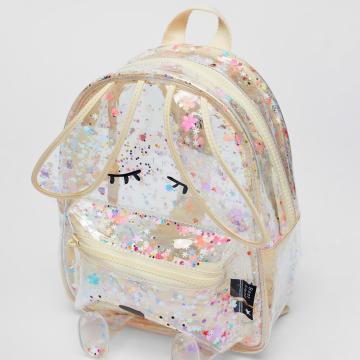 Cute Kids Sequin Glitter Bunny Transparent Backpack for Girls