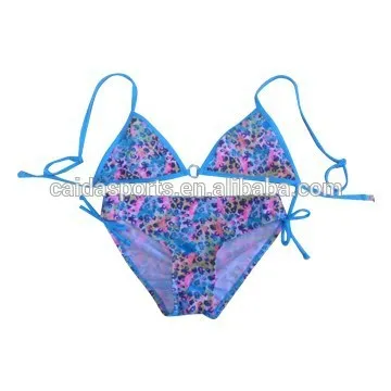 Good quality pink girl bikini swimsuits