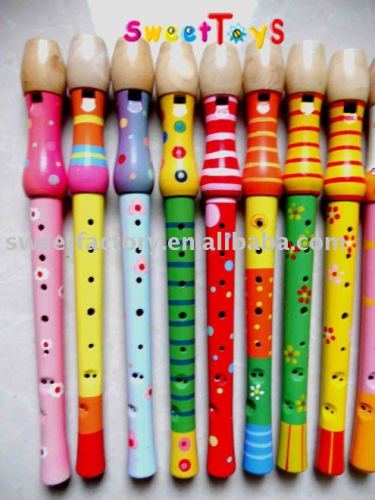 wood flute for children muscial instrument