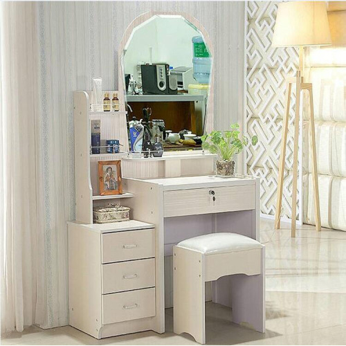 Wooden Mirrored Dresser Vanity Makeup Dressing Table