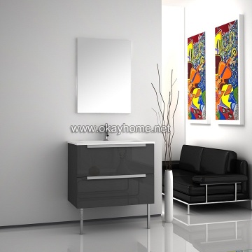 Wall Hanged Bathroom Cabinet with Long Feet (FSC)