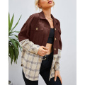 Women's Plaid Shirts Jacket Coats