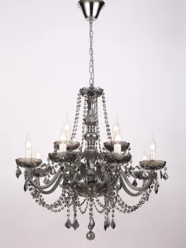 European Style Restaurant Smoke grey Crystal Chandelier