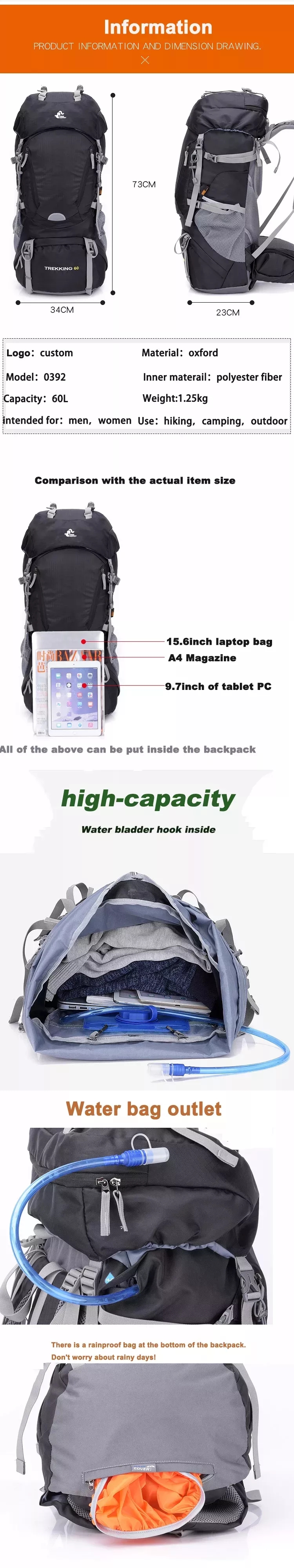 Hiking Backpack 60l