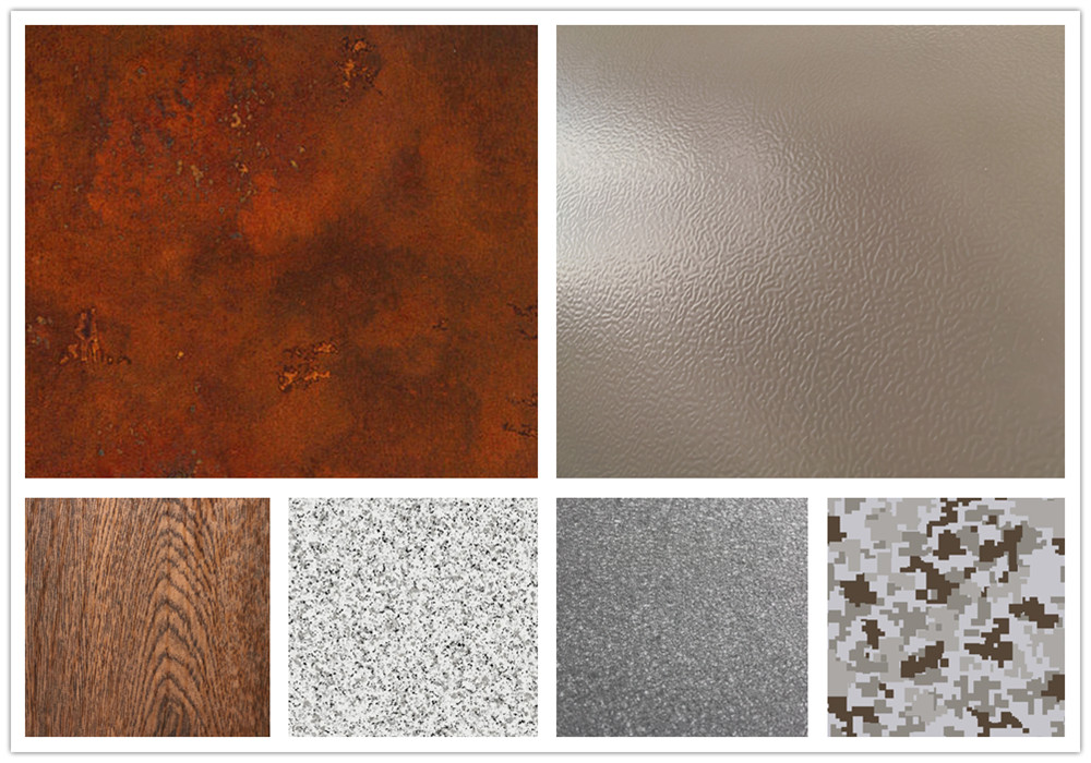 Aluminium 3003 enduit de couleur camouflage en bobines camouflage color coated 3003 aluminum in coils