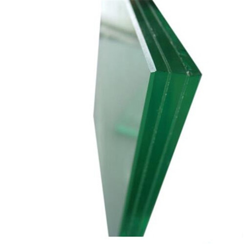 low iron polished edge tempered triple laminated glass